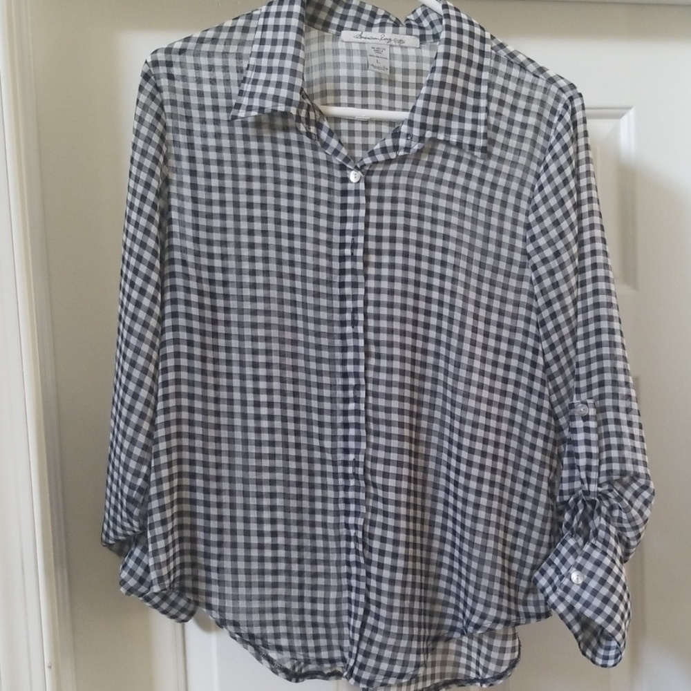 Checkerd blouse - Picture 1 of 2